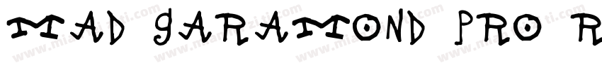 MAD Garamond Pro Regular字体转换